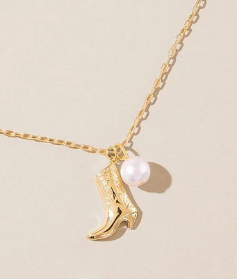 Sahira Jewelry Design Boot Pearl Necklace