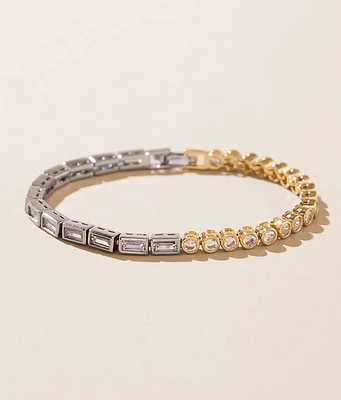 Sahira Jewelry Design Spencer Two Tone Bezel Bracelet