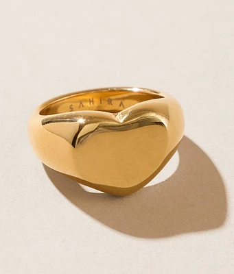 Sahira Jewelry Design Heart Signet Ring