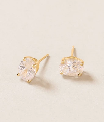 Sahira Jewelry Design Oval Cut Stud Earring