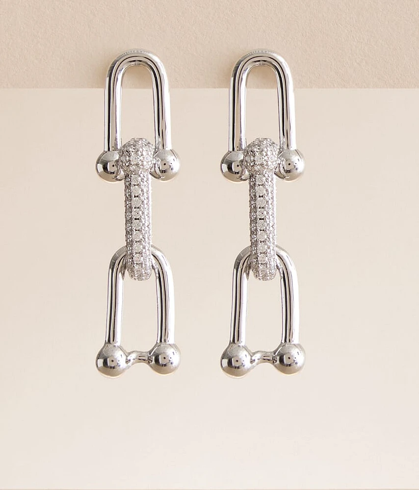 Sahira Jewelry Design Link Pave Drop Earring