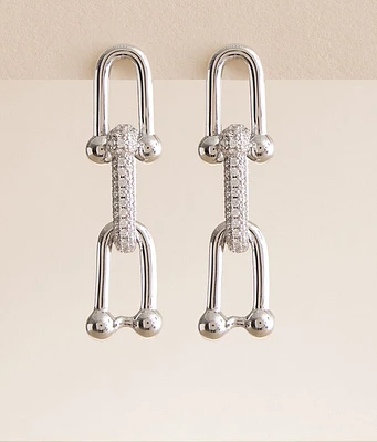 Sahira Jewelry Design Link Pave Drop Earring