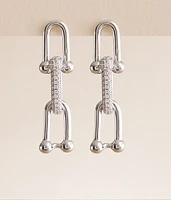 Sahira Jewelry Design Link Pave Drop Earring