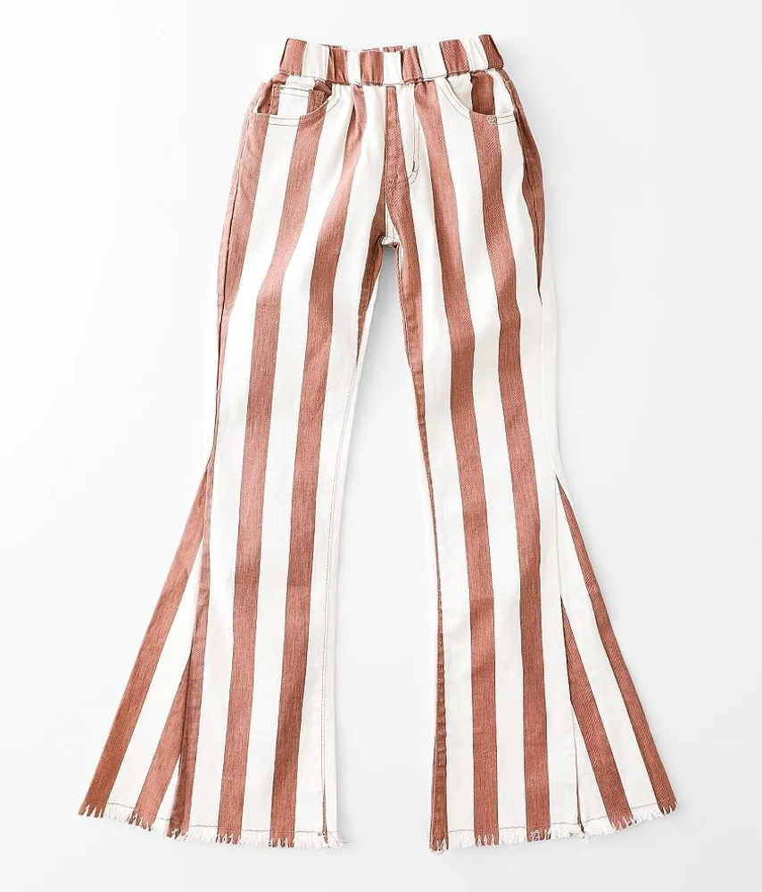 Girls - Striped Flare Jean