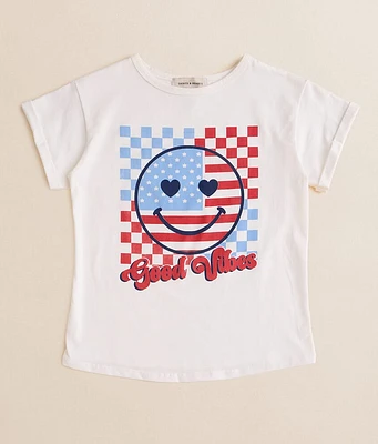 Girls - Saints & Hearts Good Vibes America T-Shirt