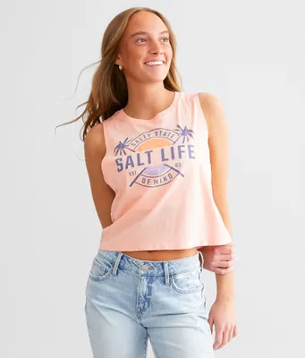 Salt Life First Light Cropped Tank Top
