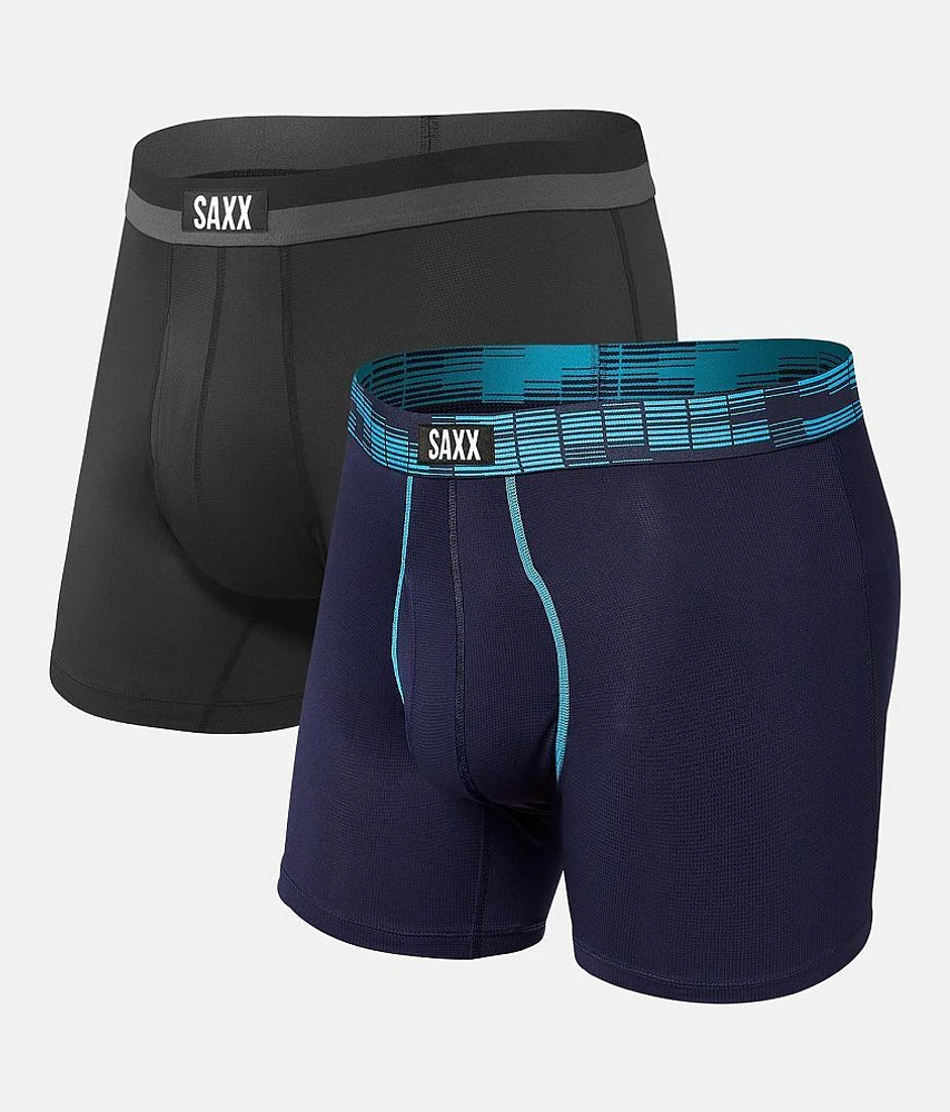 SAXX 2 Pack Sport Mesh Stretch Boxer Briefs