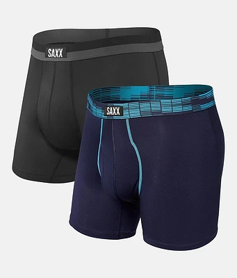 SAXX 2 Pack Sport Mesh Stretch Boxer Briefs