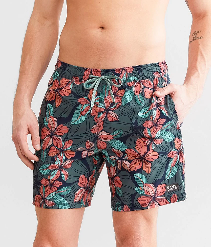 SAXX Oh Buoy 2 in 1 Drop Temp Stretch Swim Trunks