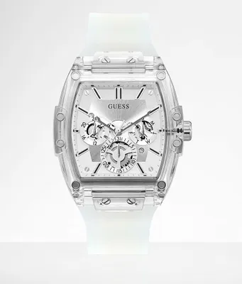 Guess Clear Silicone Watch