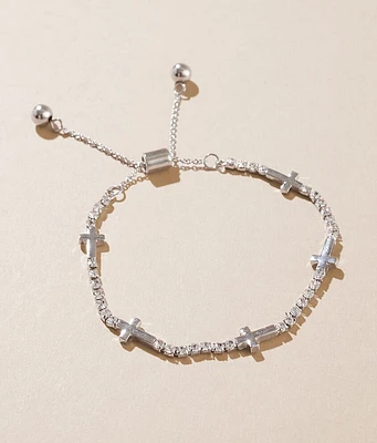 boutique by BKE Cross Slider Bracelet