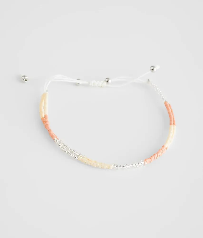 Seed Bead Slider Bracelet
