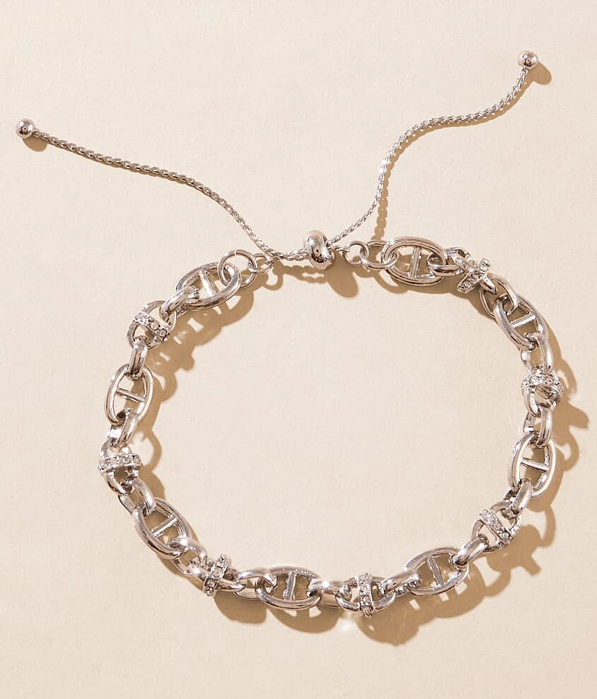 BKE Rhinestone Slider Bracelet