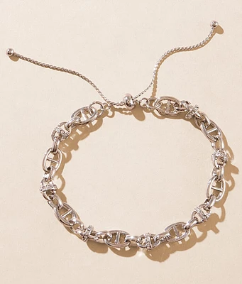 BKE Rhinestone Slider Bracelet