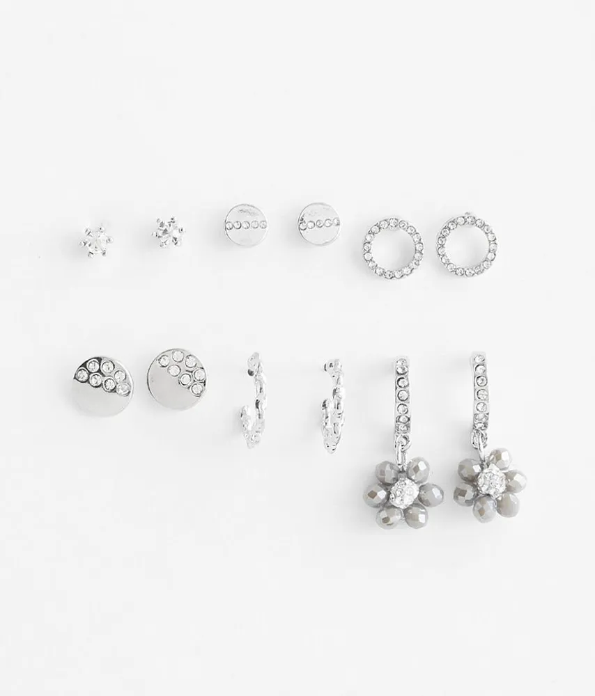 boutique by BKE 6 Pack Glitz Earring Set