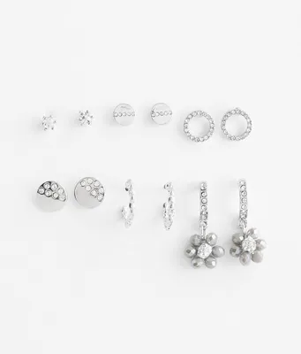 boutique by BKE 6 Pack Glitz Earring Set
