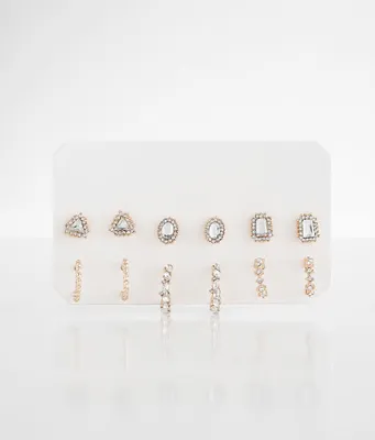 boutique by BKE 6 Pack Glitz Earring Set