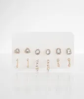 boutique by BKE 6 Pack Glitz Earring Set