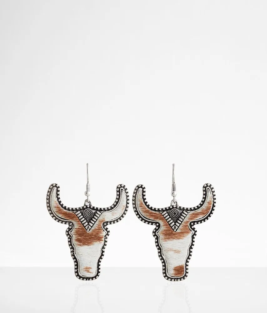 boutique by BKE Western Steer Drop Earring
