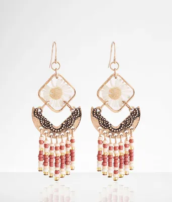 boutique by BKE Pressed Flower Drop Earring