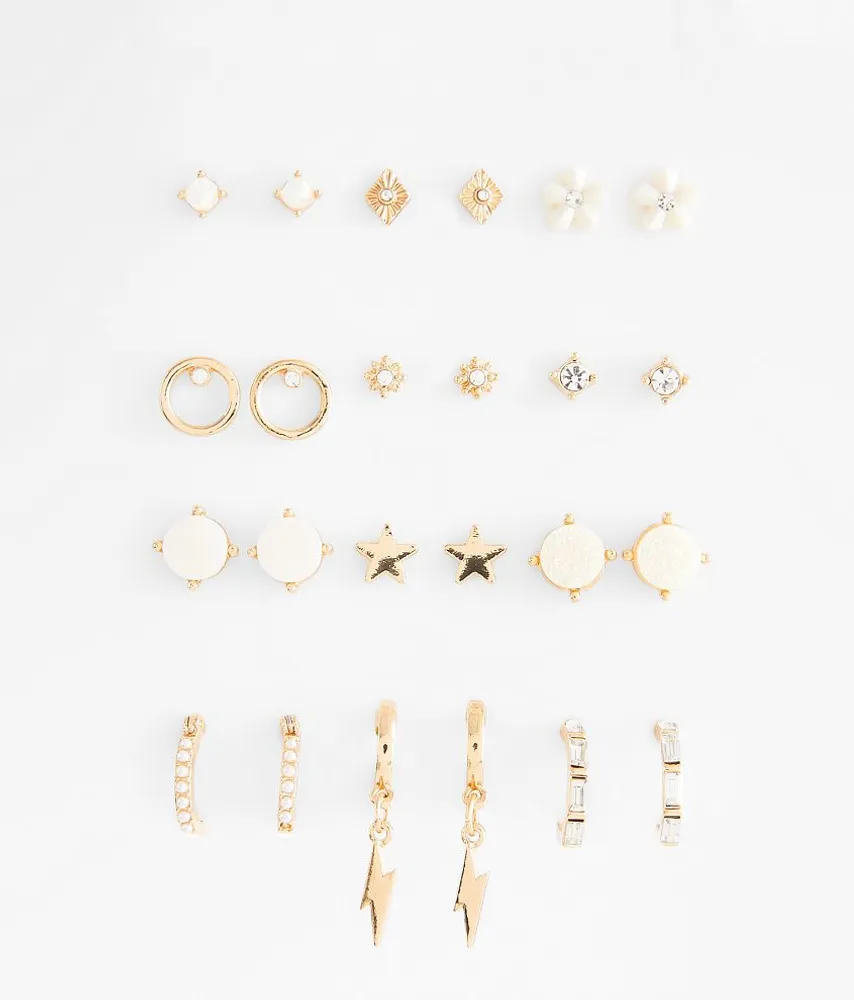 12 Pack Glitz Earring Set