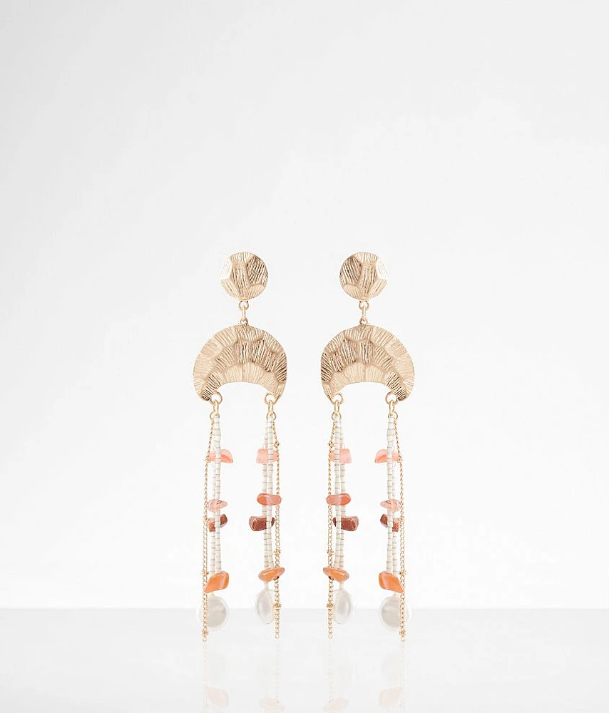 boutique by BKE Stone Fringe Earring