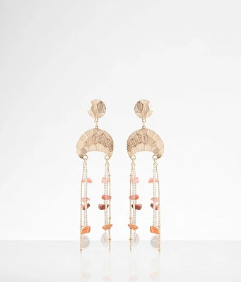 boutique by BKE Stone Fringe Earring