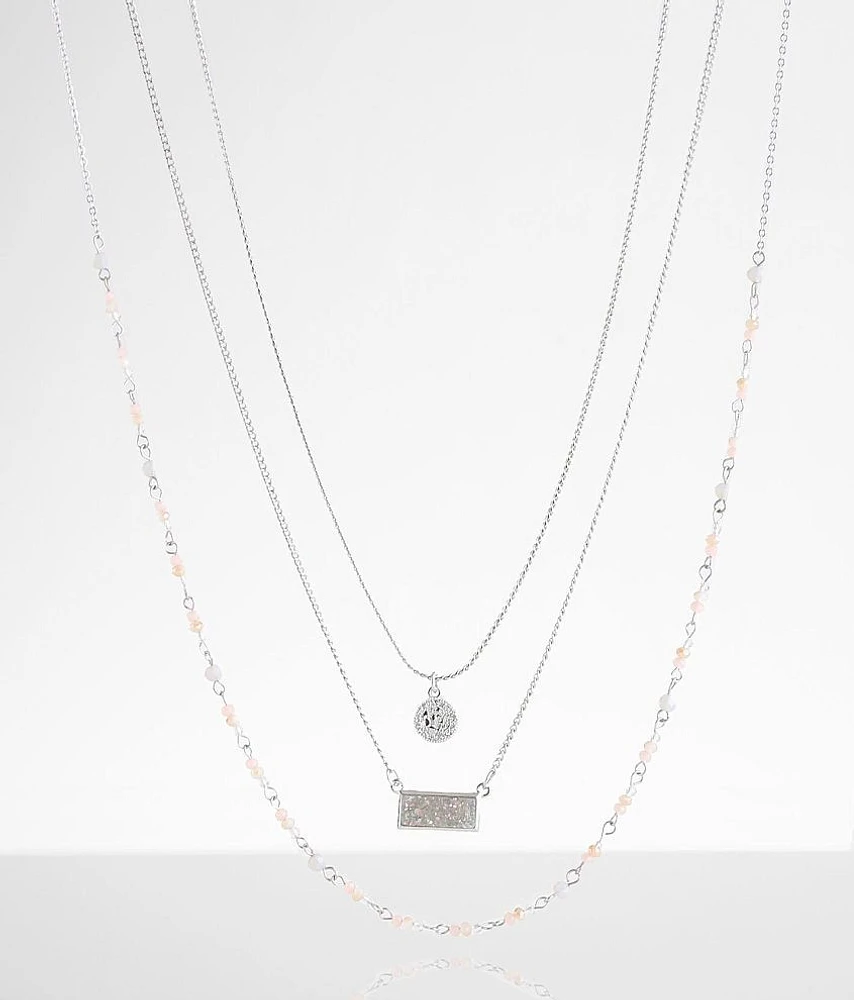 3 Pack Stone Necklace Set