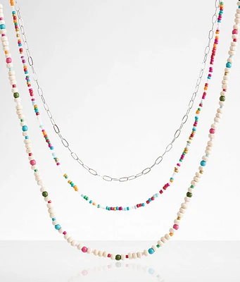 boutique by BKE 2 Pack Beaded Necklace Set
