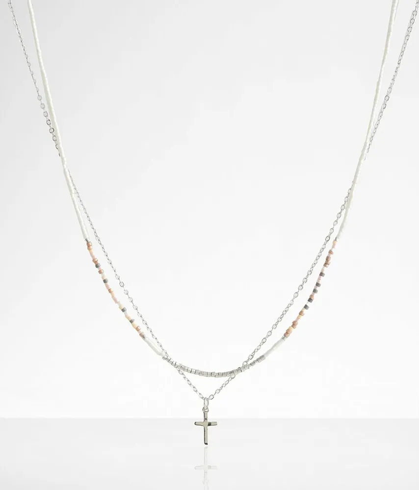 2 Pack Cross Necklace Set