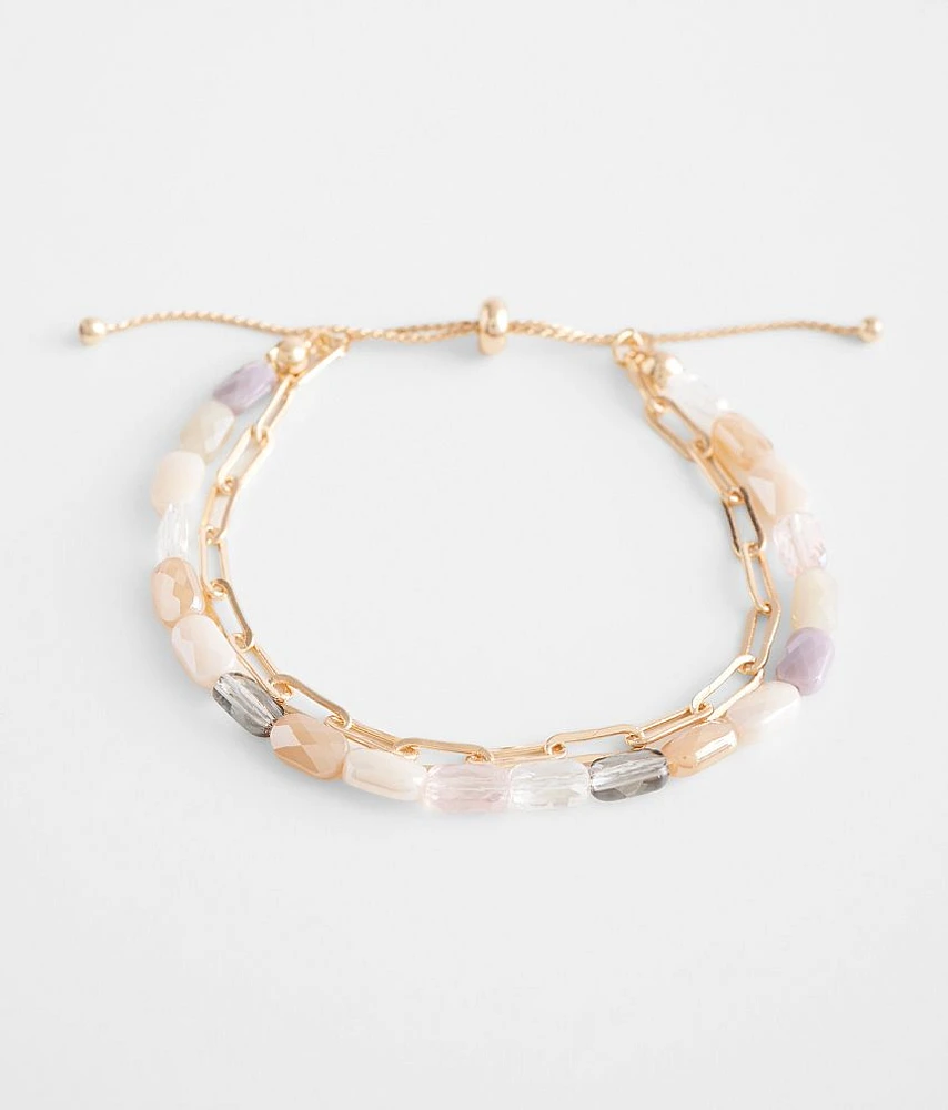 Bead & Chain Bracelet