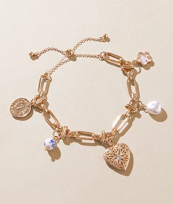 BKE Heart Locket Bracelet