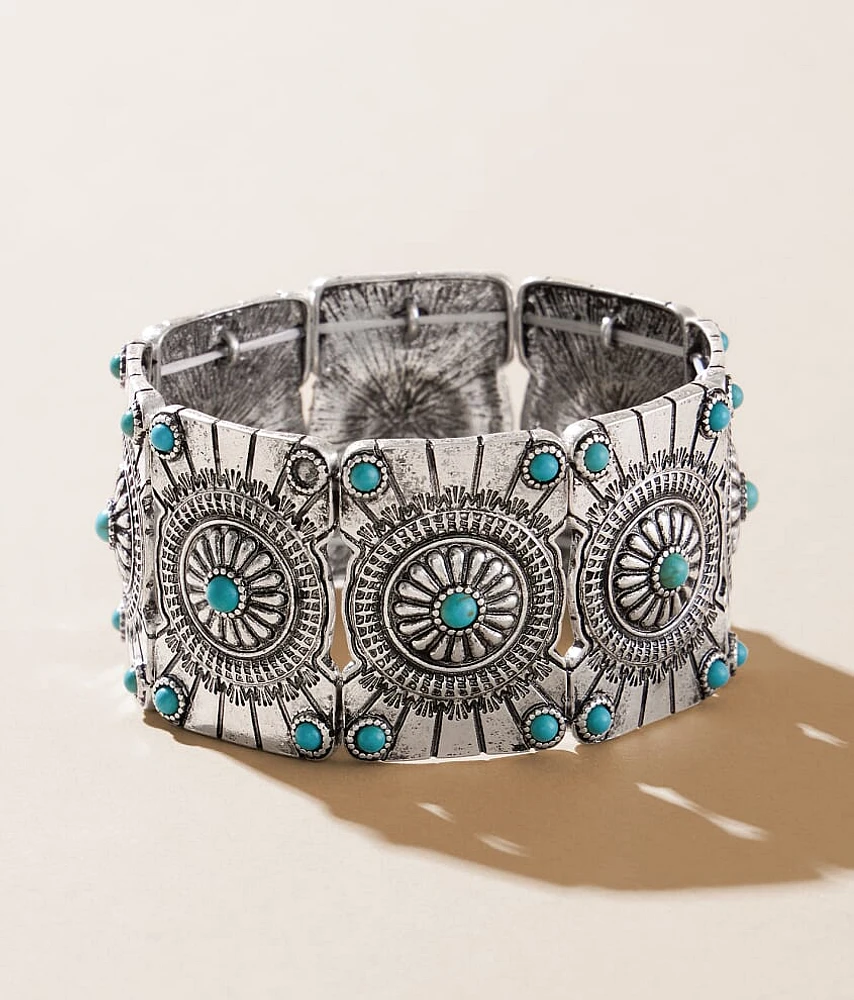 Sterling & Stitch Western Turquoise Bracelet