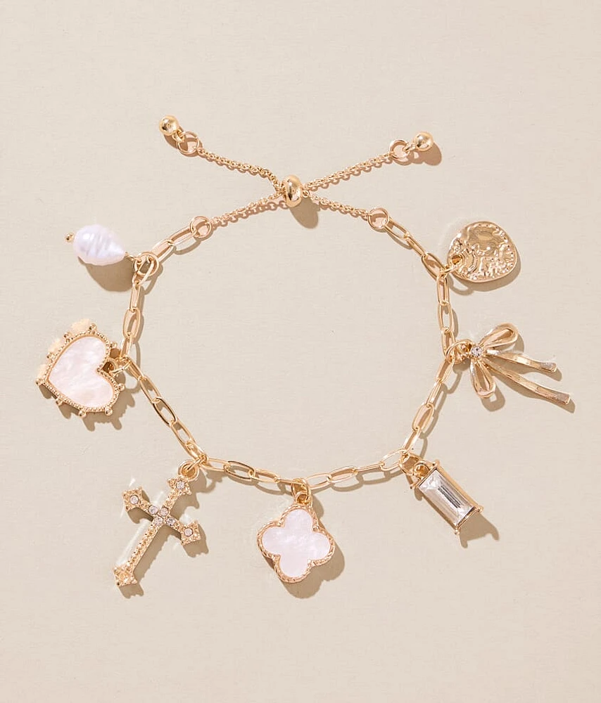 boutique by BKE Glitz Charm Bracelet