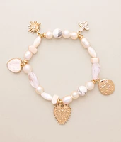 boutique by BKE Beaded Charm Bracelet
