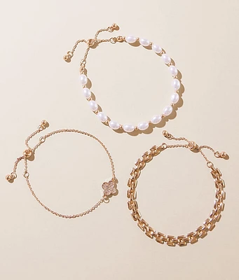 boutique by BKE 3 Pack Rhinestone Bracelet Set