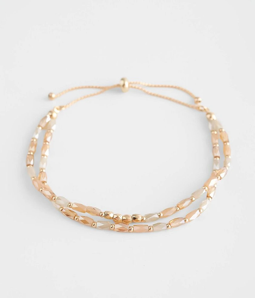 Double Beaded Strand Bracelet