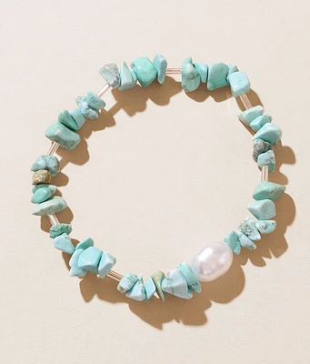 Sterling & Stitch Turquoise Stone Bracelet