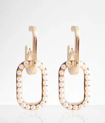 boutique by BKE Faux Pearl Linked Earring