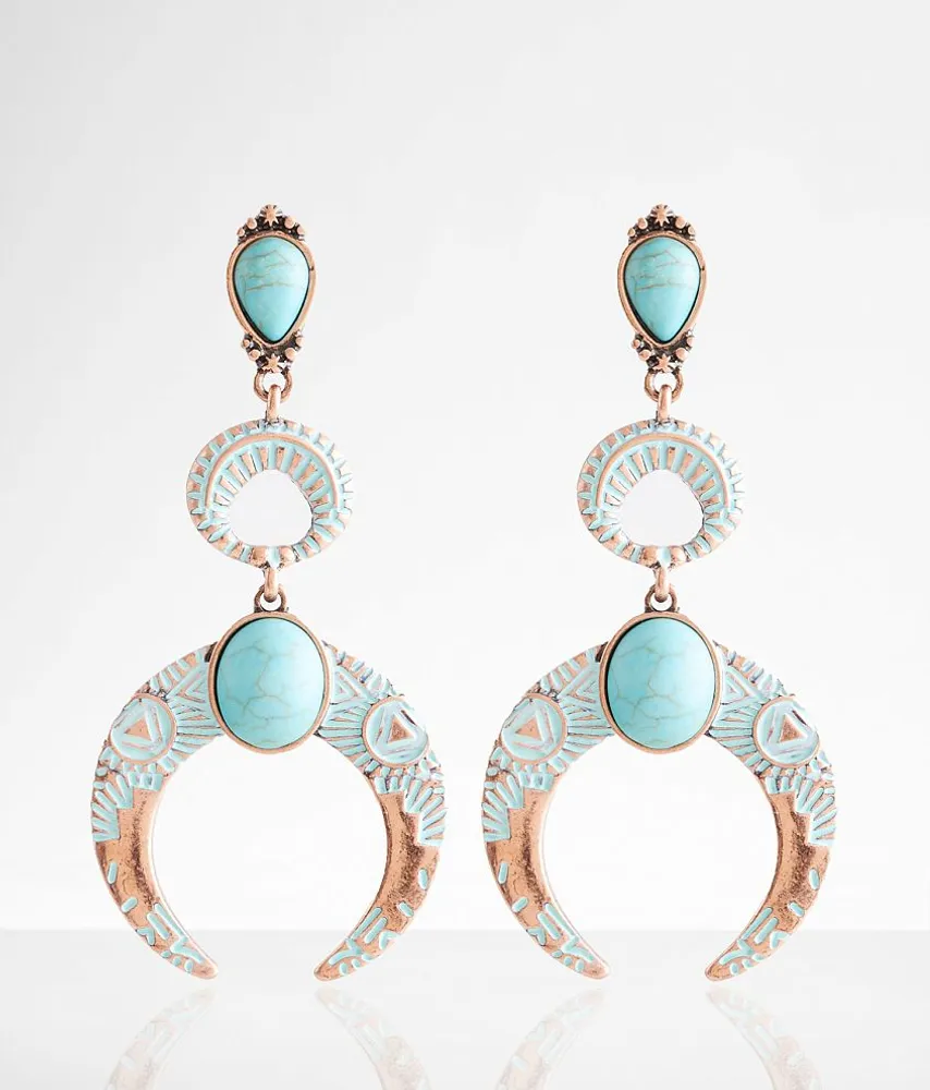 Patina Western Drop Earring