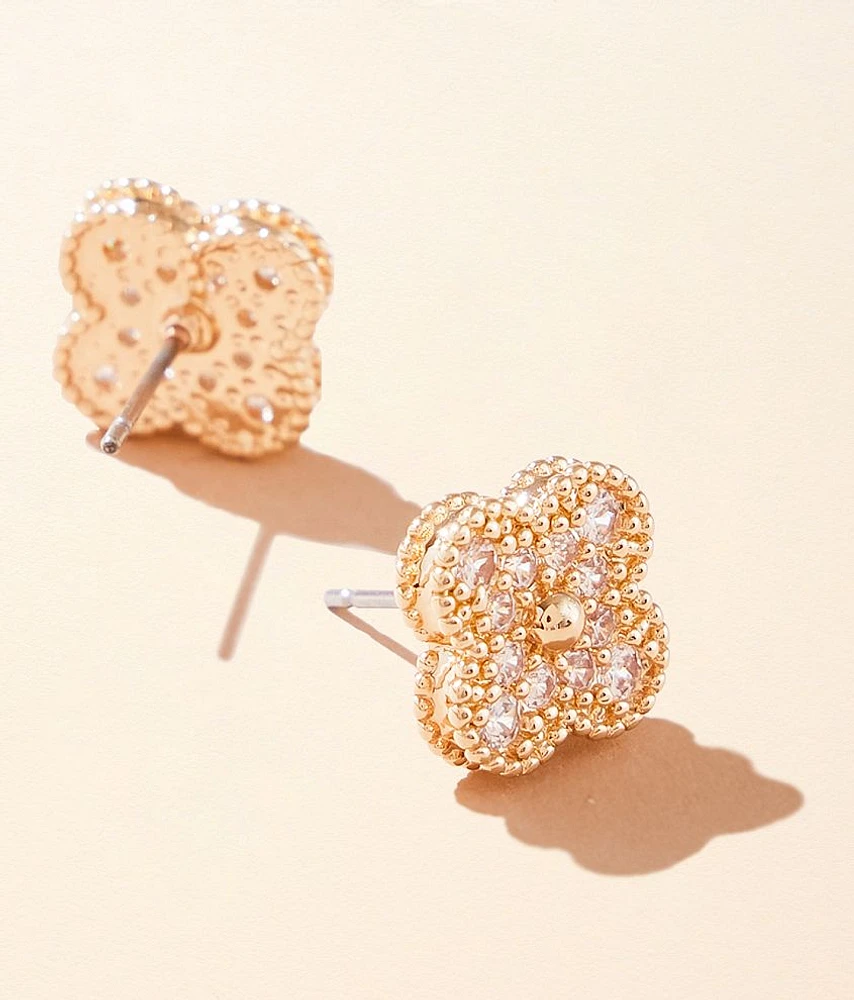 Glitz Clover Earring