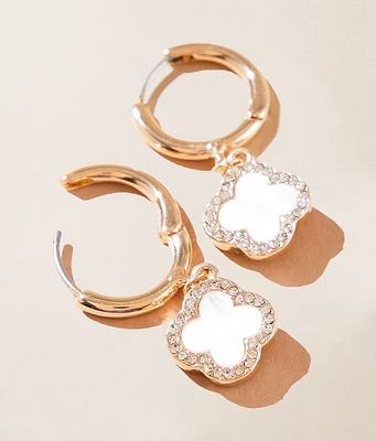boutique by BKE Clover Hoop Earring