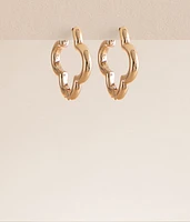 boutique by BKE Clover Hoop Earring