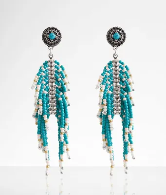 boutique by BKE Beaded Fringe Earring