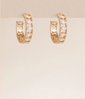 boutique by BKE Clover Hoop Earring