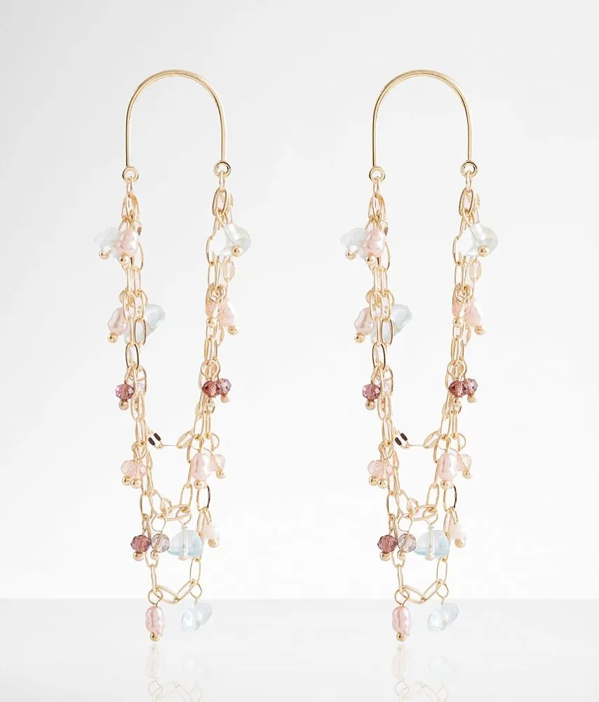 Beaded Chain Earring