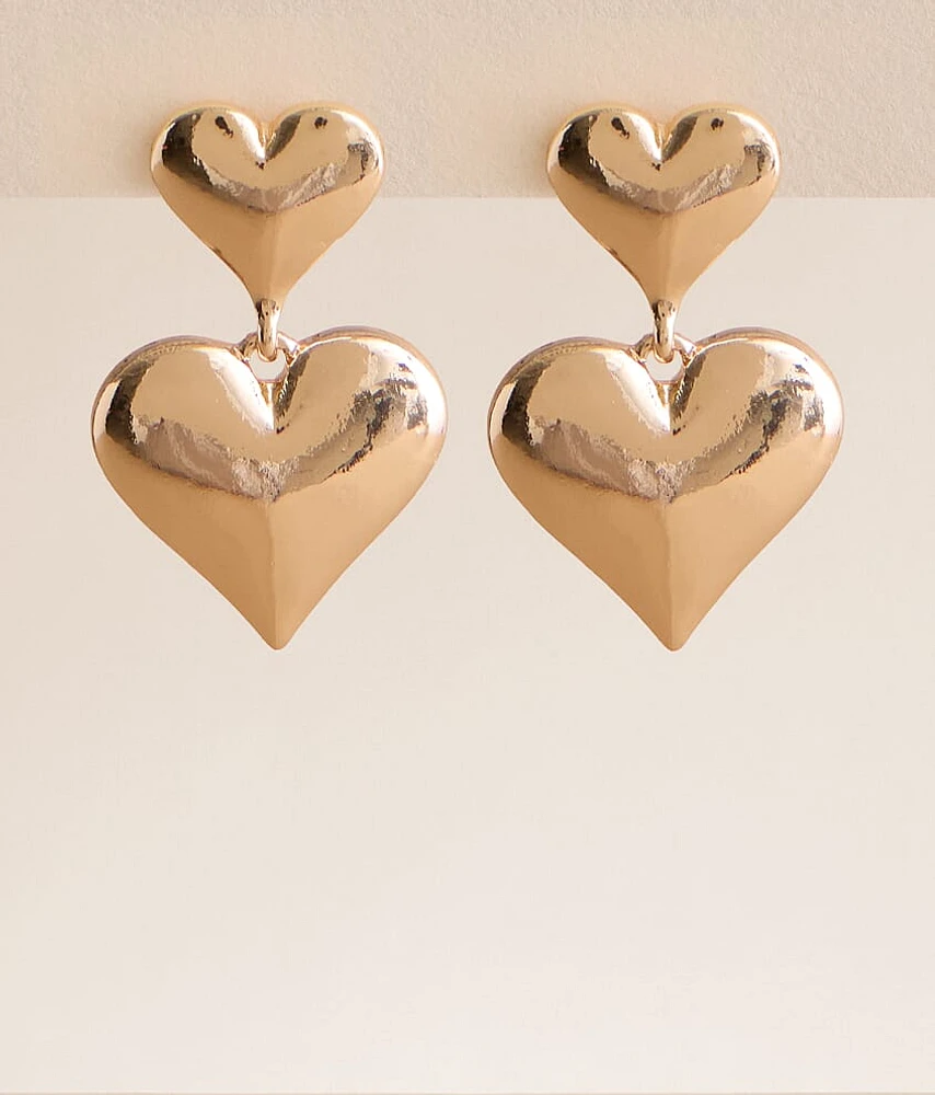 boutique by BKE Double Heart Earring