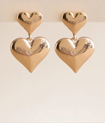 boutique by BKE Double Heart Earring