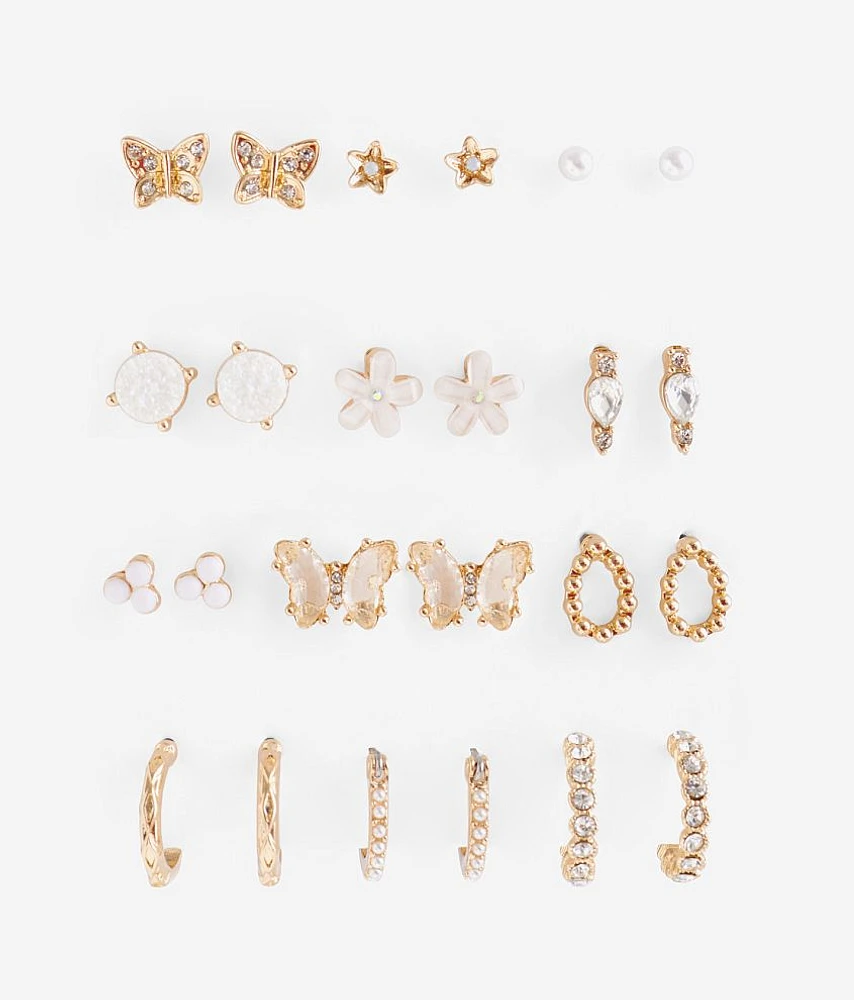 boutique by BKE 12 Pack Dainty Earring Set