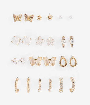 boutique by BKE 12 Pack Dainty Earring Set